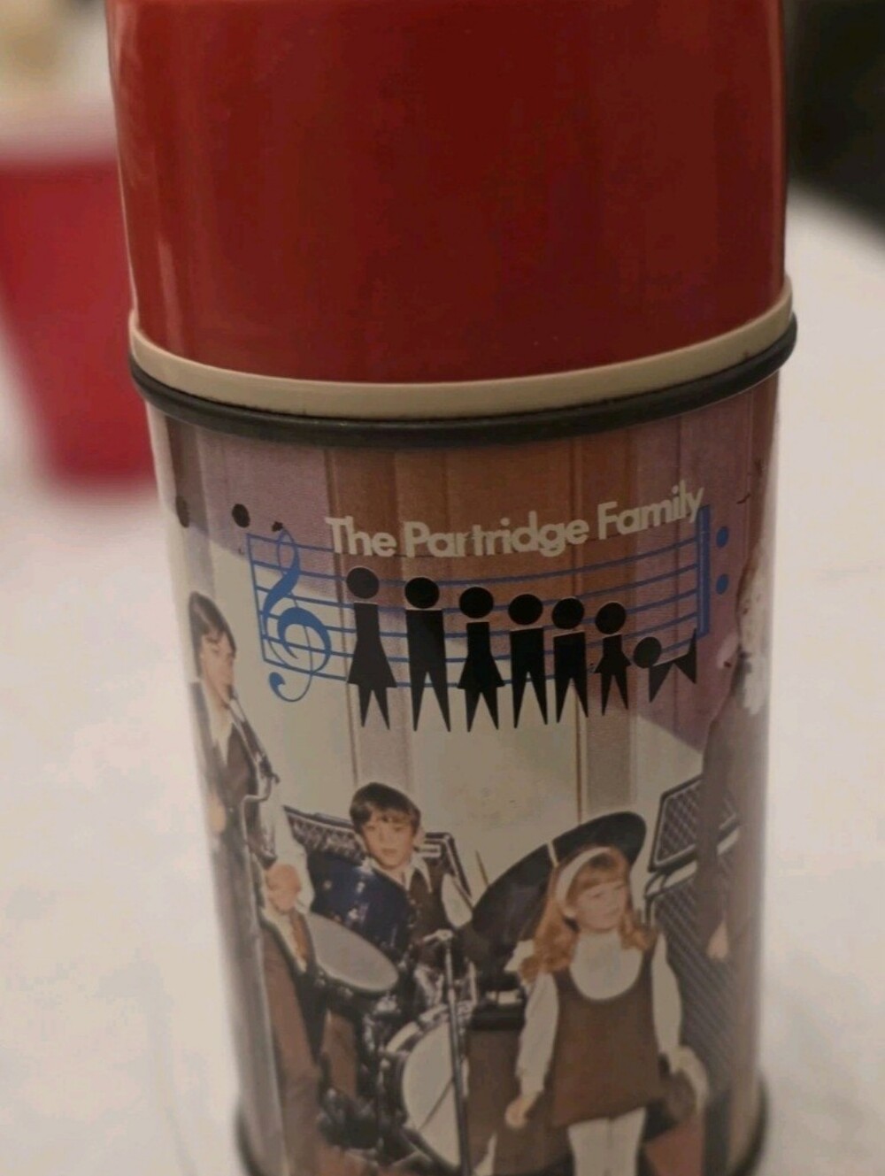 The Partridge Family Lunchbox Metal Thermos 1971